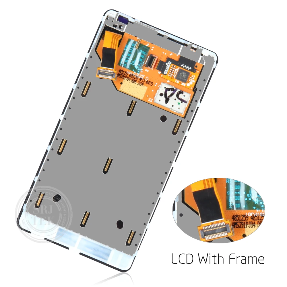 ЖК дисплей Srjtek для Nokia Lumia 800 сенсорный экран с рамкой дигитайзер в сборе запасные