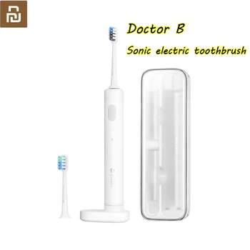 

100% Youpin Doctor B Brush Modes Essence Sonic Electric Wireless USB Rechargeable Tooth brush IPX7 Waterproof With 2 brush head