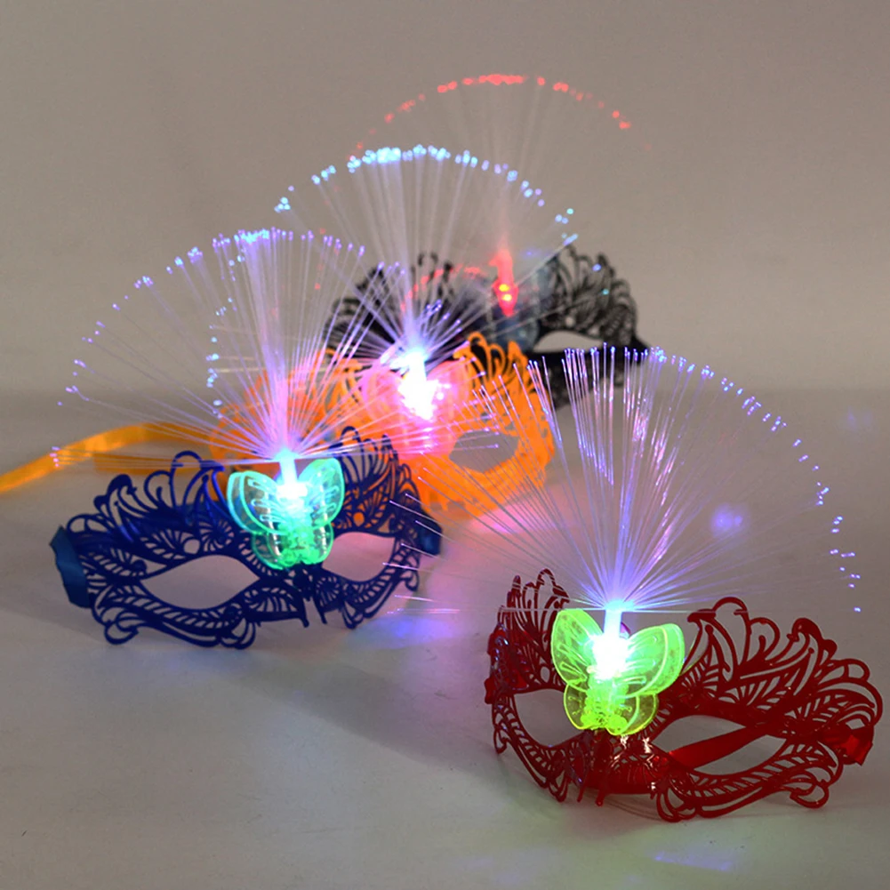 Halloween LED Mask Anti Dust 7 Colors Luminous Mask With Charge Masks for Break Dance DJ 5