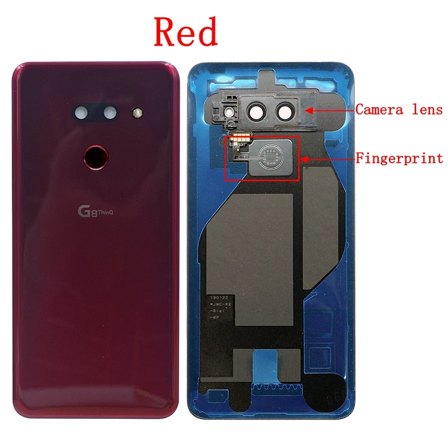 Новинка для LG G8 ThinQ задняя крышка батарейного отсека задняя крышка стекло для LG G8 ThinQ Крышка батарейного отсека LM-G820 чехол с объективом для камеры