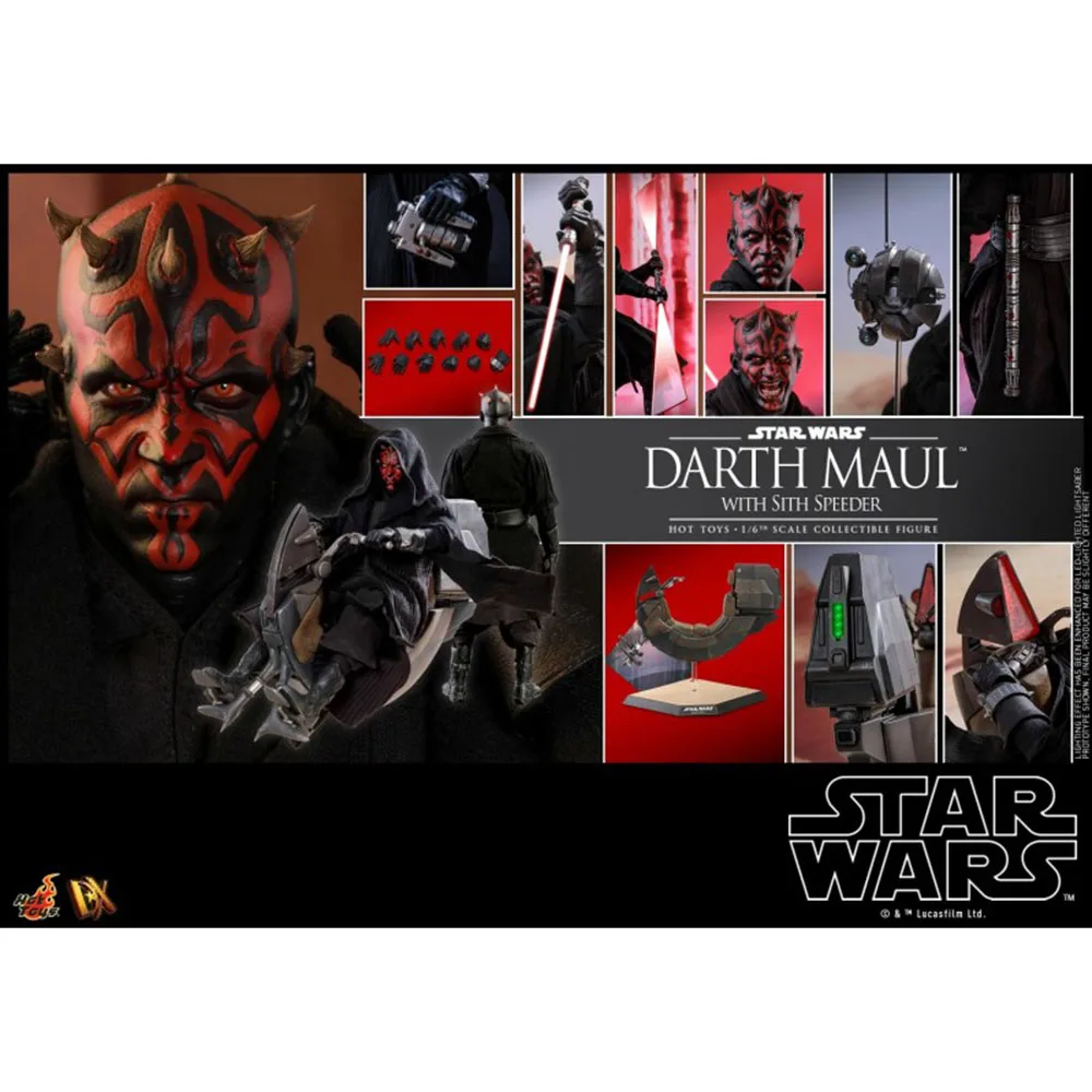 Горячие игрушки DX17 1/6 масштаб Звездные войны Дарт Мол Phantom Menace Мужская фигурка солдата аксессуары Коллекция игрушек Модель w/самолет