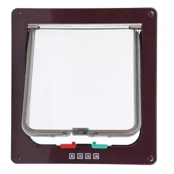 

Yonntech Pet Cats Flap Door Baffle Security 4 Way Lockable Kitten Animal Gate