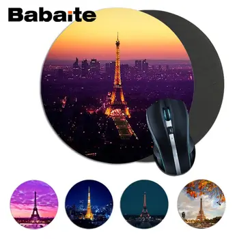 

Babaite Boy Gift Pad Eiffel Tower round Mouse pad PC Computer mat gaming Mousepad Rug For PC Laptop Notebook Gaming Mouse Pad