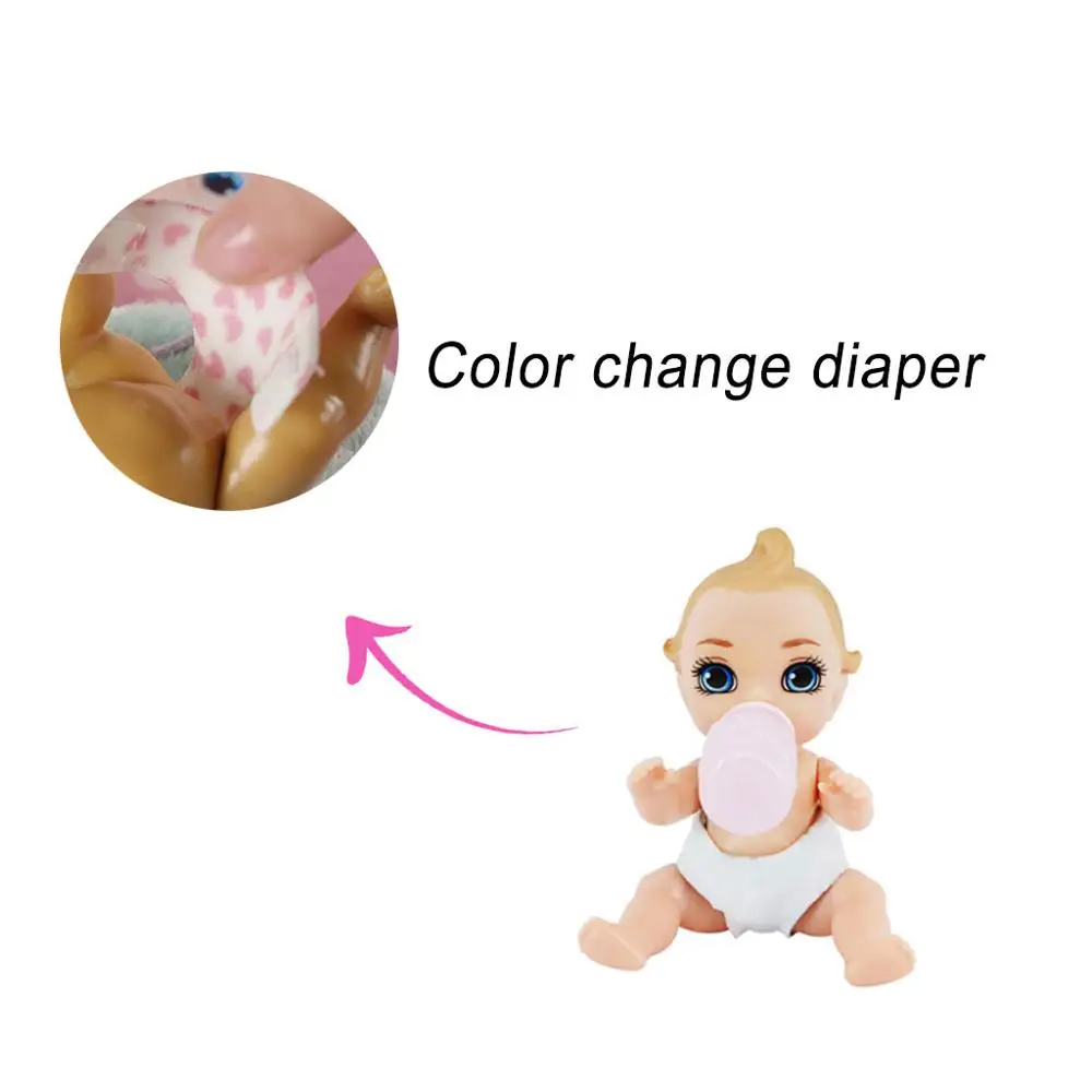 

Toy Mini Baby Dolls Surprise Simulation Baby Blind Box Doll Diaper Girl boy gift birthday accompany