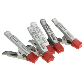

5pcs 4inch Heavy Duty Woodworking Spring Iron A-Clamps Fasteners Clip Rustproof Wood Carpenter Spring Clamps Tool
