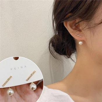 

2020 New Arrivals Fashion and Popular Korean Long Female Earrings Stud Earrings Simple and Sweet