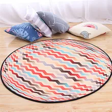Геометрический абстрактный дизайн, круглый ковер, толстый нескользящий коврик для гостиной, спальни, ванной комнаты, коврик для пола, корзина, диван, стол, коврик