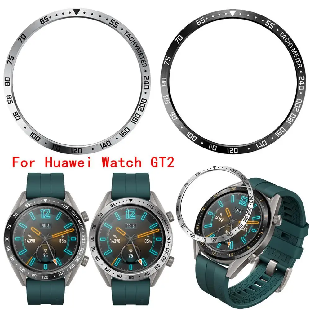 Ободок, кольцо, клейкая крышка, против царапин, металл, для huawei Watch GT/Active, 46 мм, для huawei GT2, аксессуары для умных часов GT 2#1115