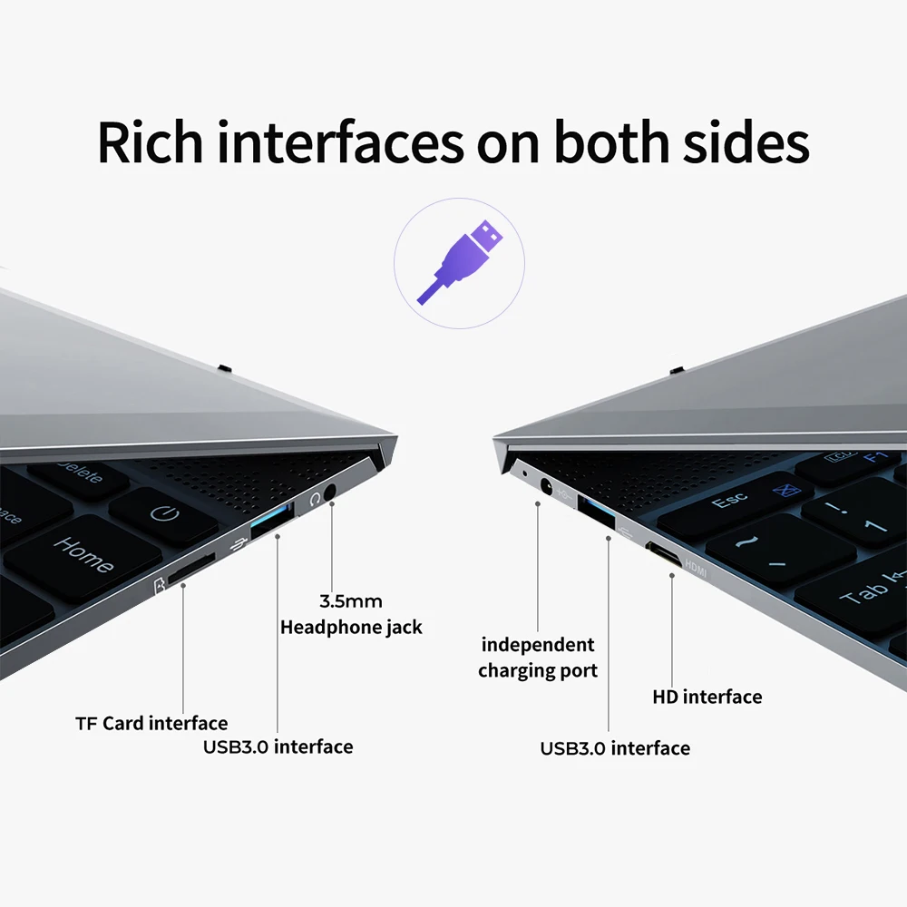 14.1 Inch 8GB DDR4 RAM Student Computer Intel Processor Bluetooth WiFi Windows 10 laptop Full Size Keyboard Student Notebook-5