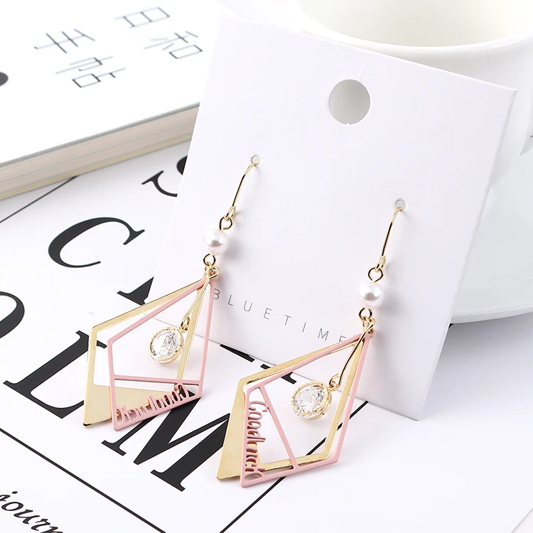 

TONGKWOK Bohemia Exaggeration Dangle Earrings For Women Silk Thread Tassel Metal Long Chandelier Earrings #138946