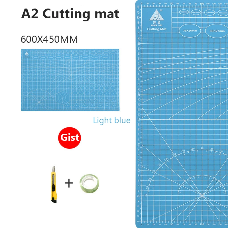 QILZO® Tabla de Corte A2 Doble Cara Plancha de Corte 3 capas para