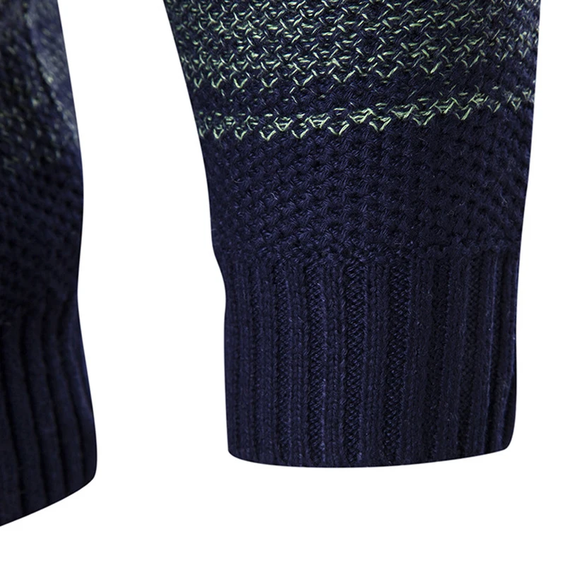 CYSINCOS осенне-зимний брендовый мужской свитер с круглым вырезом в полоску, тонкий мужской Повседневный свитер с длинными рукавами в стиле пэчворк, Мужская тонкая одежда