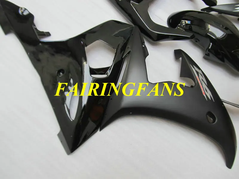 Мотоцикл обтекатель комплект для YAMAHA YZFR6 03 04 05 YZF R6 2003 2004 2005 YZF600 матовый глянцевый черный Обтекатели кузова+ подарки YJ37