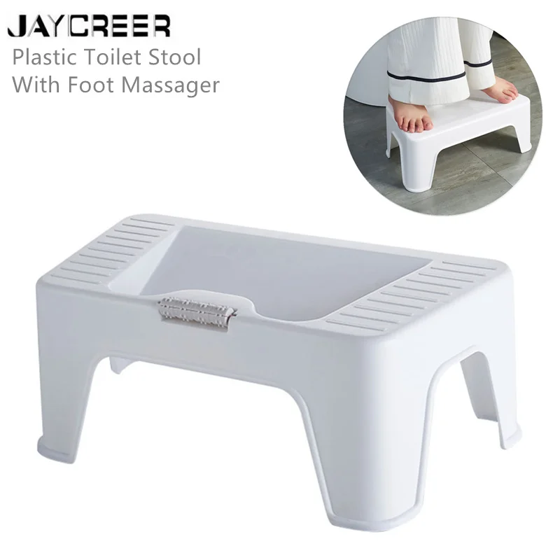 JayCreer ванная комната табурет-Рампа дизайн+ массажер для ног-нескользящий табурет для горшка для экономии пространства прочный для пожилых детей беременных