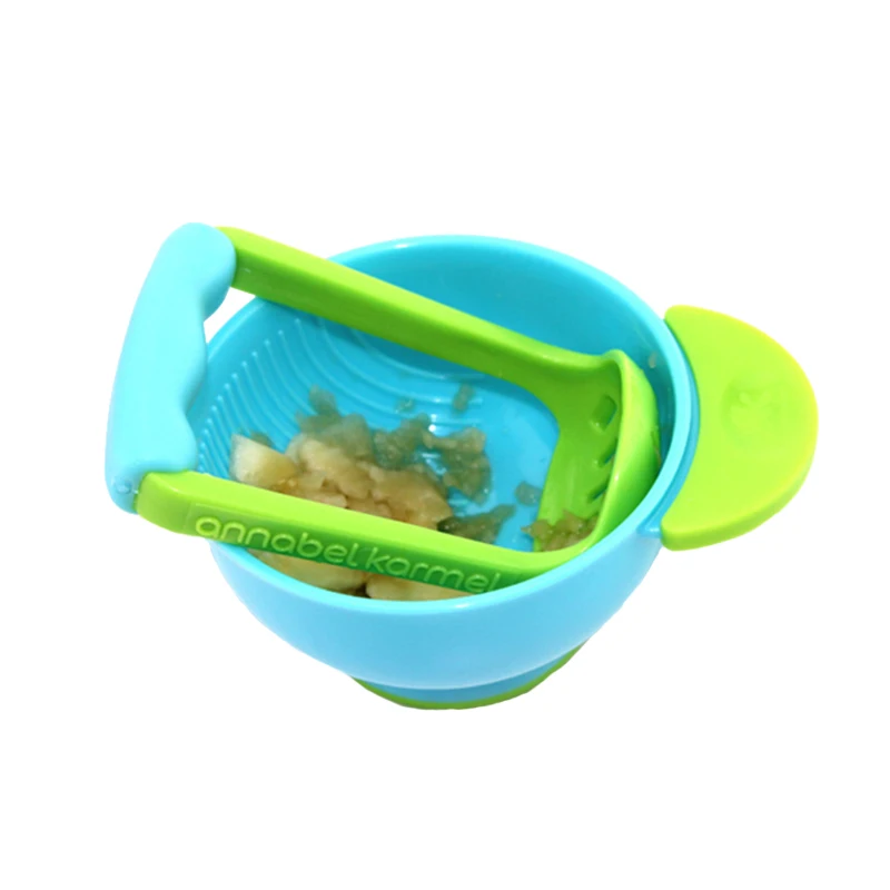 BPA Free Baby Food Mills Grinding Bowl Infants Manual Food Grind Make Tools Children Handmade Processor Feeding Bowl