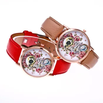 

Lovers F-436L Trendy ladies Quartz Watches Universal Litchi Pattern Leather Strap for Ladies Analog Quartz Wrist Watch Bracelet