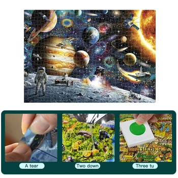 

Creative 1000 Pieces Wooden Assembling Picture Landscape Toys For Adults Children Kids Games Educational Toys