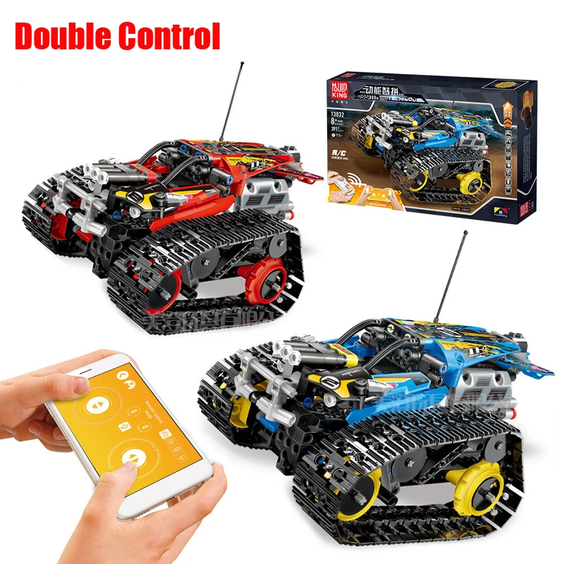 

391Pcs Legoing Creator Technic RC Tracked Stunt Racer Building Blocks Fit APP Remote Control Car Bricks Toys Gifts For Children
