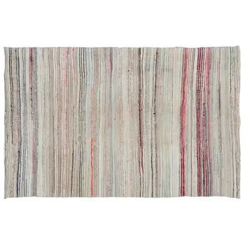 

Handmade Multicolor Vintage English Striped Rug Area Rug 163x250 Cm-5'4''X8'2''