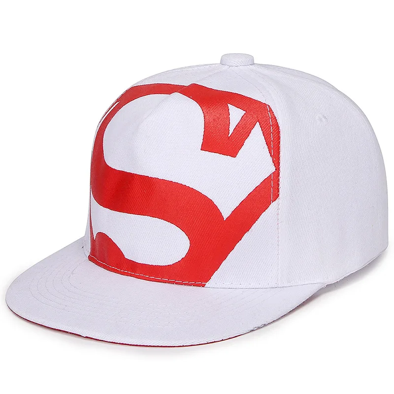 SQTEIO Весна Лето Новая светящаяся Печать Snapback хип хоп шляпа мужская шапочка из спандекса Женская Повседневная плоская шляпа уличный головной убор - Цвет: Белый