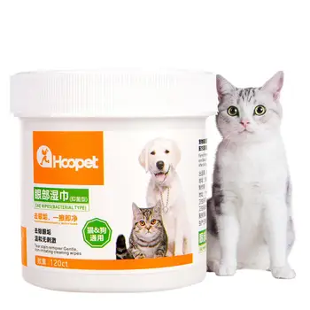 

120pcs Pet Dog Cleaning Pads Facial Paper Towels Pet Eye Wet Wipes Cat Dog Tear Stain Remover Cleaning Paper Towel