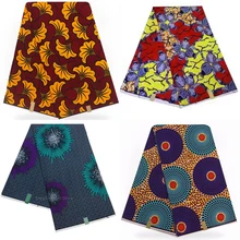 Высокое качество хлопок африканская Ткань Голландский Воск Принт Анкара ткани шитье настоящий голландский настоящий воск 6 ярдов DIY платье одежда