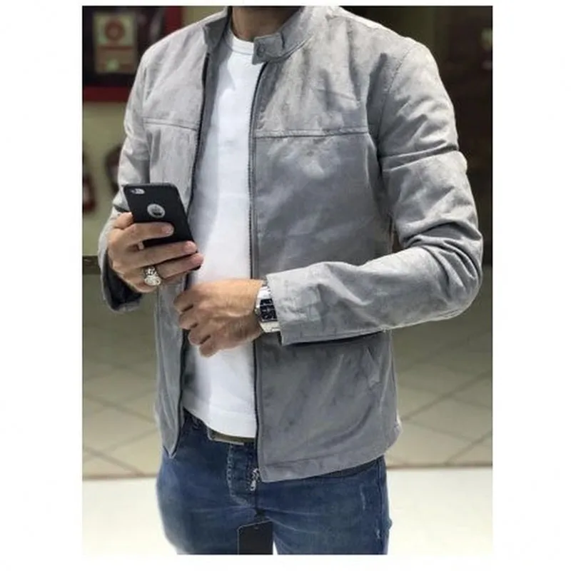 Mens Coats and Jackets 2019 New Men's Suede Jacket Casual Turn-down Collar Solid Zipper Long Sleeve Mens Jacket Men Clothes Mens Coats and Jackets 2019 New Men's Suede Jacket Casual Turn-down Collar Solid Zipper Long Sleeve Mens Jacket Men Clothes