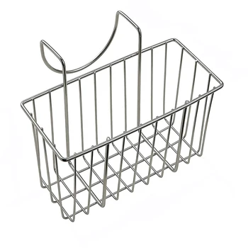 

1PC Hanging Drying Basket Kitchen Wrought Stainles Steel Drain Rack Brush Sponge For Sink Storage Drainage Holder Organizer