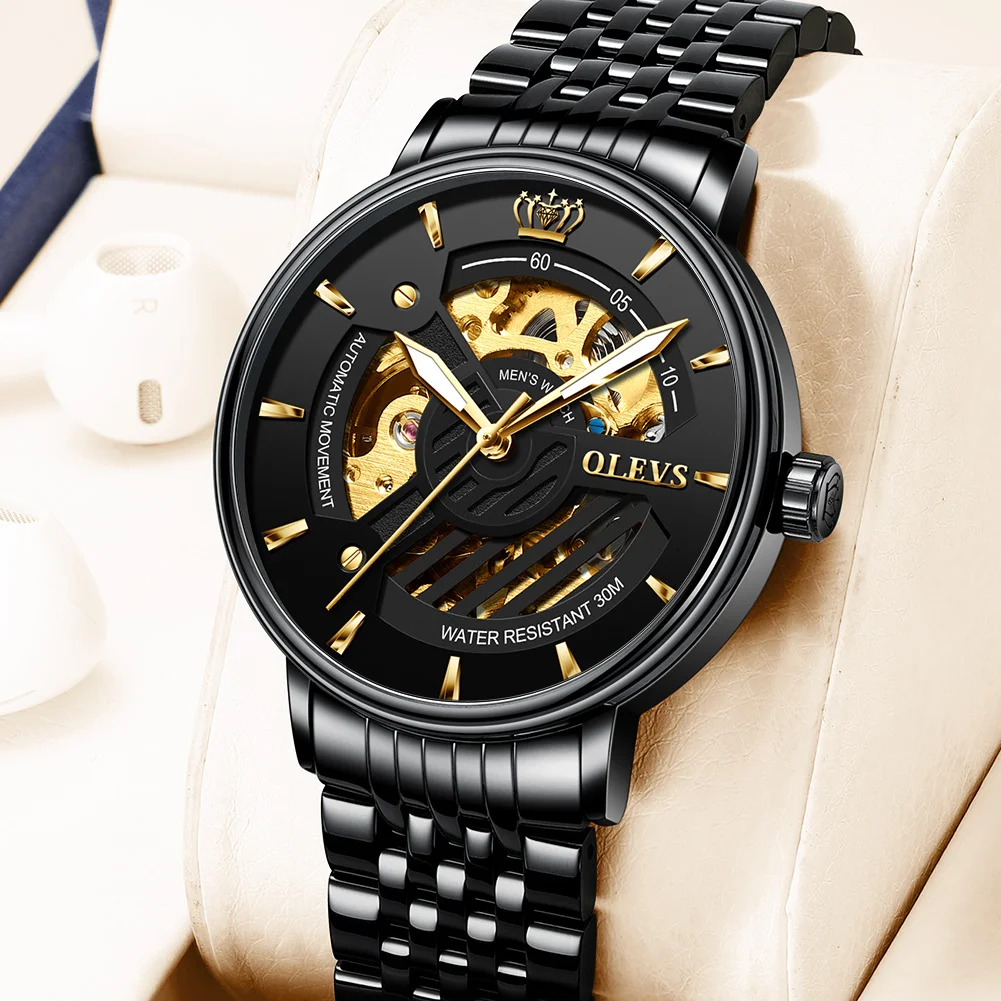 OLEVS 9909 Automatic Mechanical Men's Watch description image