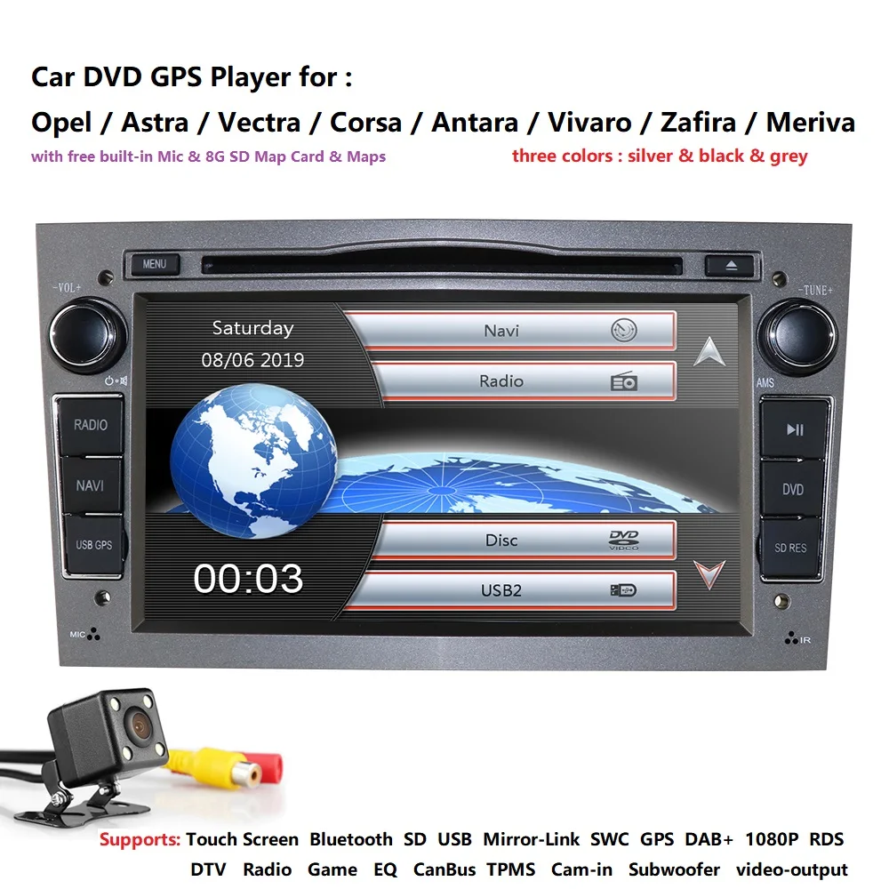 7 дюймов 2 DIN Автомобильный gps для opel Vauxhall Astra H G J Vectra Antara Zafira Corsa dvd-плеер автомобильный монитор Автомобильный мультимедийный плеер камера