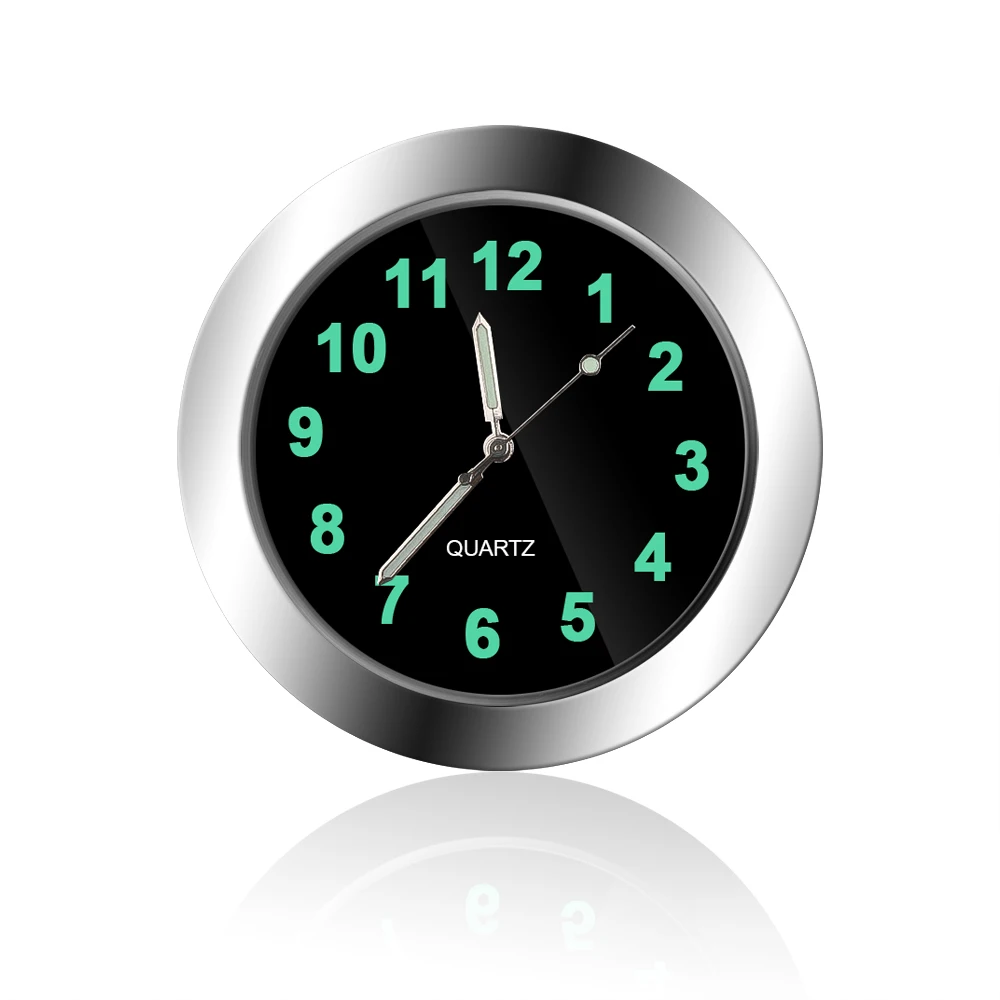 

Auto Gauge Quartz Clock Waterproof Car Air Vent Clock Stick-On fridge Window Kitchen luminous watches