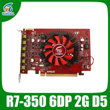 Veineda R7 350 2GB GDDR5 6DP многоэкранный дисплей карты мониторы для ATI