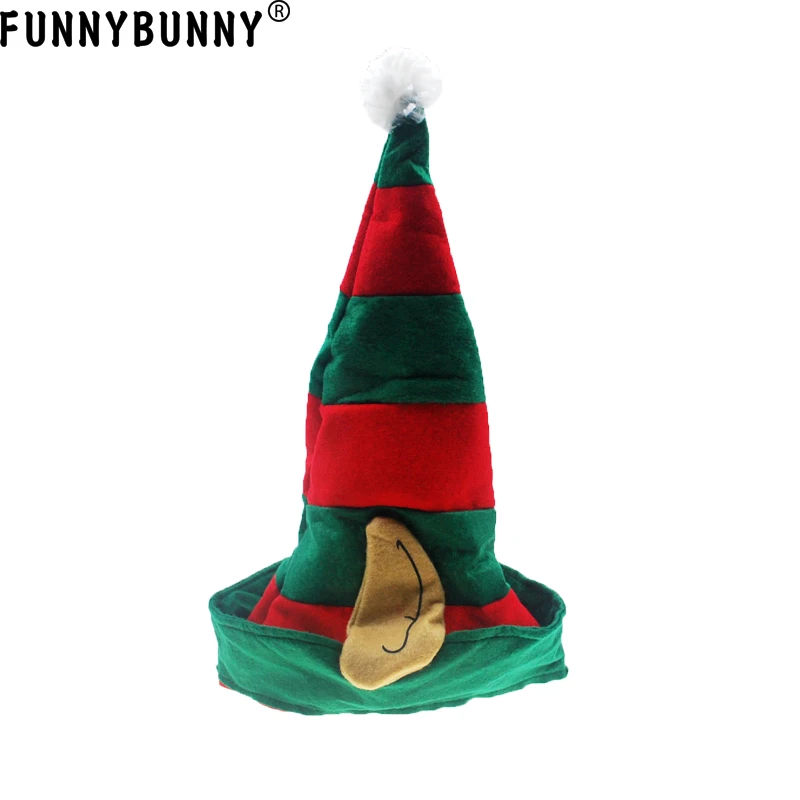 FUNNYBUNNY полосатый Эльф шляпа с ушками костюм аксессуар