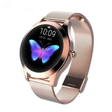 Aliexpress - IP68 Waterproof Smart Watch Women Lovely Bracelet Heart Rate Monitor Sleep Monitoring Smartwatch Connect IOS Android KW10 band