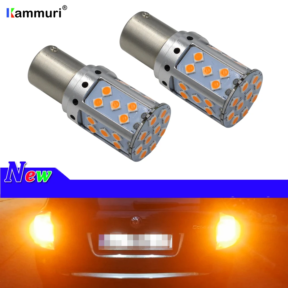 Светодиодные лампы янтарного цвета Canbus BAU15S BA15S PY21W для Skoda Octavia 2010 2011 2012 передние