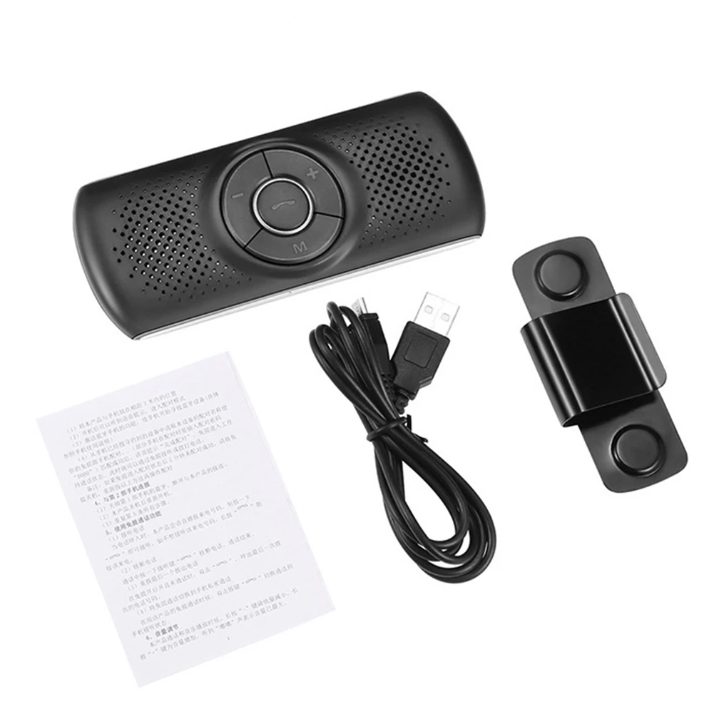 Wireless Bluetooth Car Speaker Handsfree Call Sun Visor Music Receiver Player Car Accessories Interior