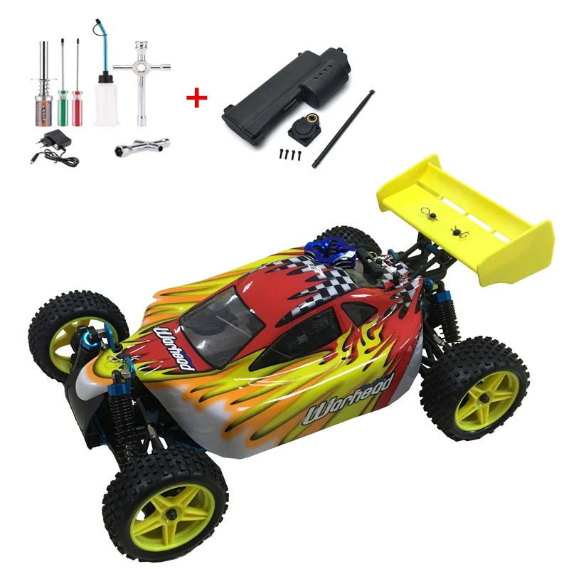 HSP Baja 1/10 соотношение нитро мощность Внедорожник 4WD RC АВТОМОБИЛЬ 94166 и 18cxp скорость двигателя 60-80 км/ч