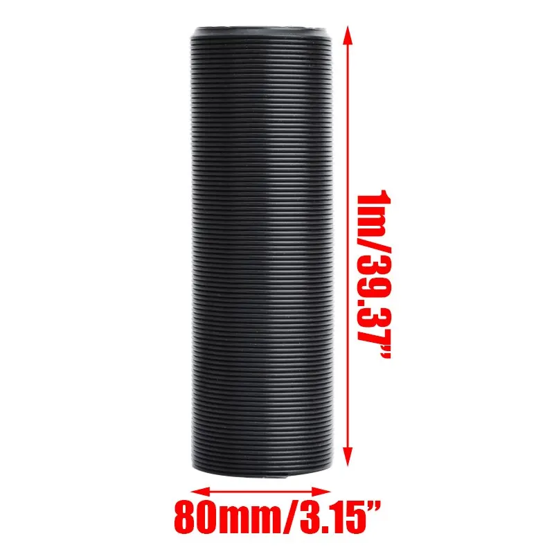 1 Meter Cold Air Intake Pipe Universal for Most Car 75mm Flexible Air Inlet Hose Engine Ducting Feed Hose