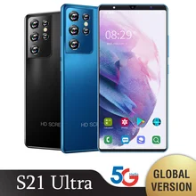 Global Version Galay Mobile Phones S21 Ultra 5.0 Smartphone 6GB 128GB 5000mAh CellPhone Android Dual Sim Face Unlocked Phone