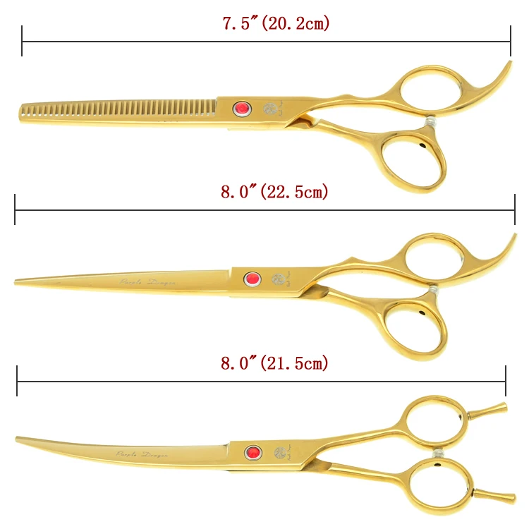 " сталь фиолетовый дракон ножницы для ухода за домашними животными прямые ножницы истончение клипер изогнутые Tesoura Профессиональные ножницы для собак LZS0419