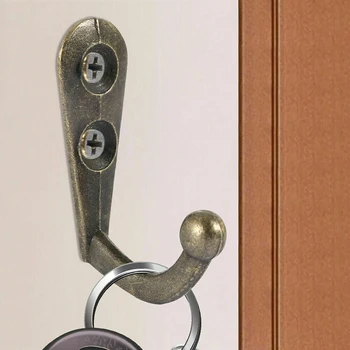

50X Single Coat Hooks Polished Chrome Hat Dress Robe Garment Door & Wall Hangers
