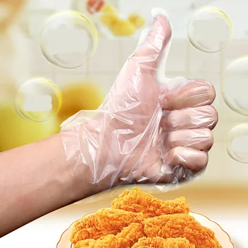 

50PCS/Set Food Plastic Gloves Disposable Gloves for Restaurant Kitchen BBQ Eco-friendly Food Gloves Fruit Vegetable Glovesg3
