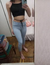 Pencil Jeans Trousers Denim Pants Skinny Syiwidii Vintage Streetwear Blue Stretchy High-Waisted