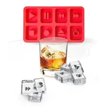 Перерабатываемая инновационная кнопочная силиконовая для кубиков льда Форма для льда 8 ячеек силиконовый кубик льда практичная и простая в эксплуатации гибкая