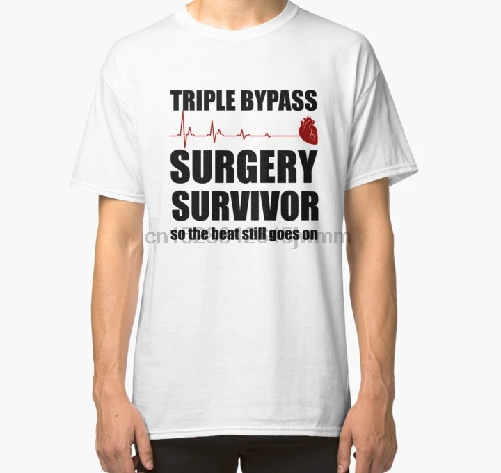 Мужская футболка тройной обход хирургии Survivor Классическая с принтом