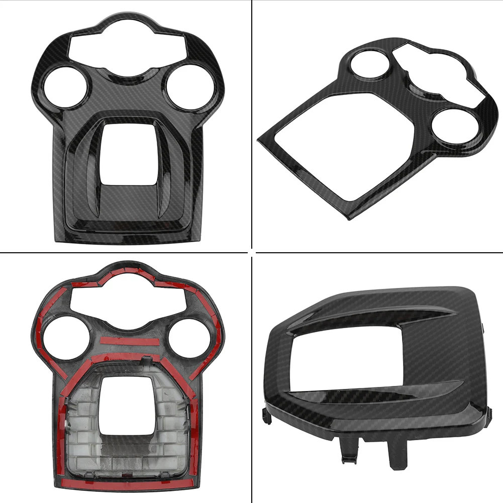 

1 pair Car ABS Interior Central Conole Control Panel Frame Cover Trimanti-Rust Colorfast Fit For Alfa Romeo Giulia / Stelvio