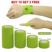1Pcs עמיד למים רפואי טיפול עצמי דבק תחבושת קלטת שרירים אצבע מפרקים לעטוף ערכת עזרה ראשונה לחיות מחמד אלסטי תחבושת 2.5 -15cm(China)