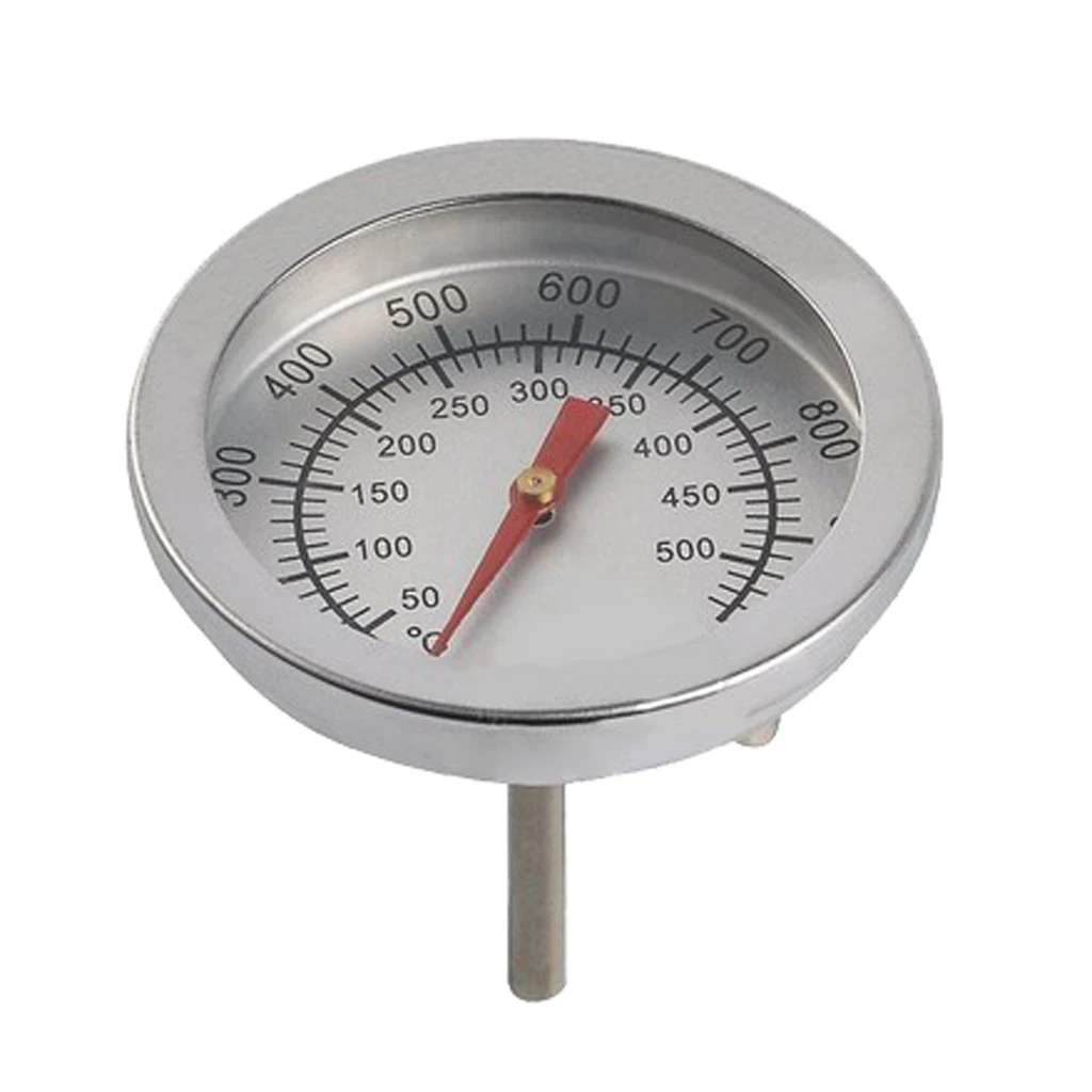 Stainless Steel BBQ Barbecue Smoker Grill Thermometer Temperature Gauge (100 to 1000 degrees Fahrenheit) BBQ Accessories