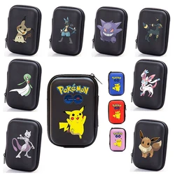 Boîte de rangement pour cartes Pokemon, sac de rangement pour cartes Pokemon Tomy Tcg, jeu animé Pokemones capacité Top chargé liste des jouets 50 pièces 