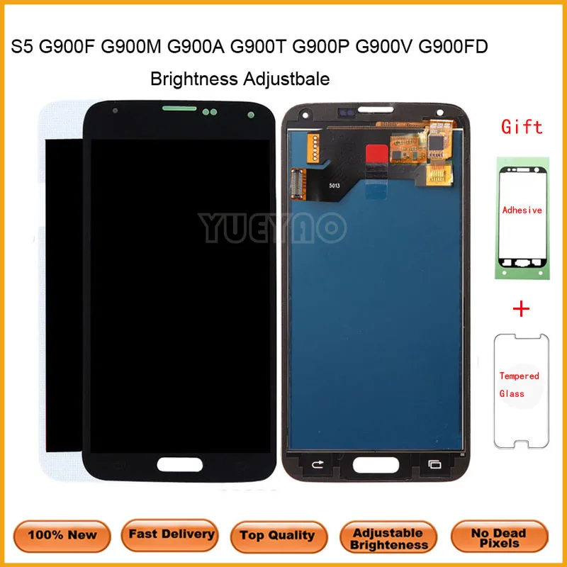 ЖК-дисплей с сенсорным экраном и дигитайзером в сборе для Samsung S5 G900 G900A G900T G900I |